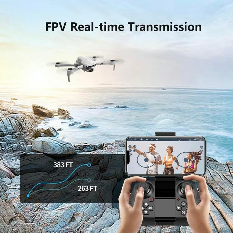 F10 Drone with Ultra-High-Definition Cinema-Quality Camera, 2 Batteries, and Easy-To-Operate Button Control